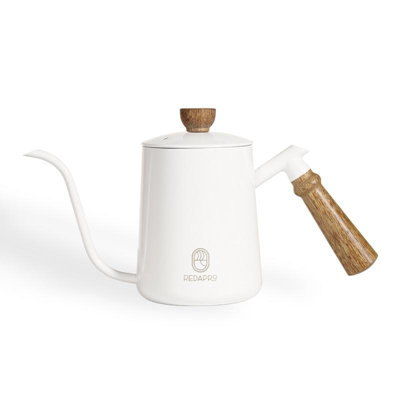 

Light Luxury Style Coffee Pour Over Kettle Coffee Utensils Chicken Wing Wood Handle Practical Slender Spout Stainless Steel Pour Over Coffee Kettle 600ml