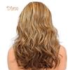 Tenfyer Fashion Women Sideswept Bangs Curly Long Full Wig Cosplay Party Hairpiece