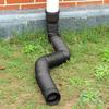 Extendable Downspout Extender Hose for Rain Gutter Drainage, Outdoor Pipe, Round, Black