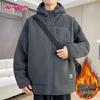 Men's Heavyweight Hooded Fleece Jacket - Winter Outdoor Warmth