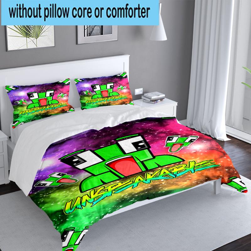 3PCS Un-speakable Bedding Set,Including 1pc Duvet Cover And 2pcs Pillowcases Perfect for Bedroom, Dormitory, Large size Fan Christmas gift
