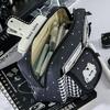 Kawaii Schleife Stern Gitter Federmäppchen Aufbewahrungstasche Tragbar Multifunktional Stifteetui Schreibwaren Organizer Schreibwaren