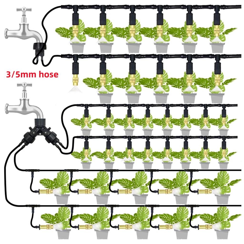 15m Garden Watering Hose PVC Micro Irrigation Pipe 3/5mm 4/7mm 8/11mm 12/16mm Greenhouse Bonsai Irrigation System Sprinkler Tube