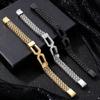 Simple Trendy Hip-Hop Glasses Type Titanium Steel Bracelet Style Fashionable Simple And Versatile Men'S Jewelry