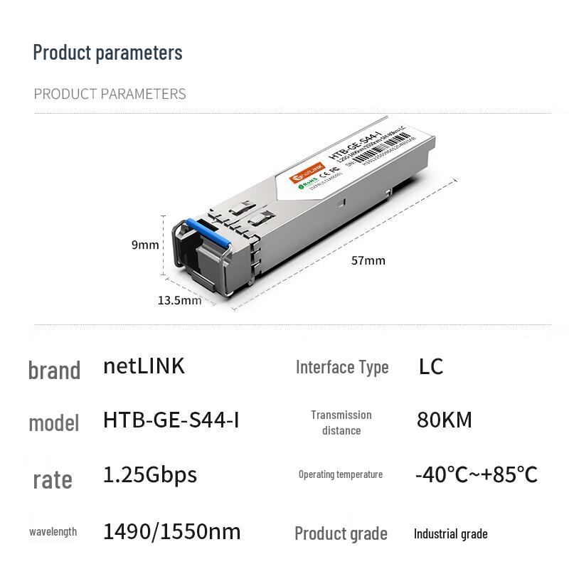 netLINK Industrial SFP Optical Transceiver Module
