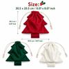 3Pcs/Set Velvet Christmas Tree Gift Bags Tree Shaped Christmas Candy Treat Bag  Birthday Party
