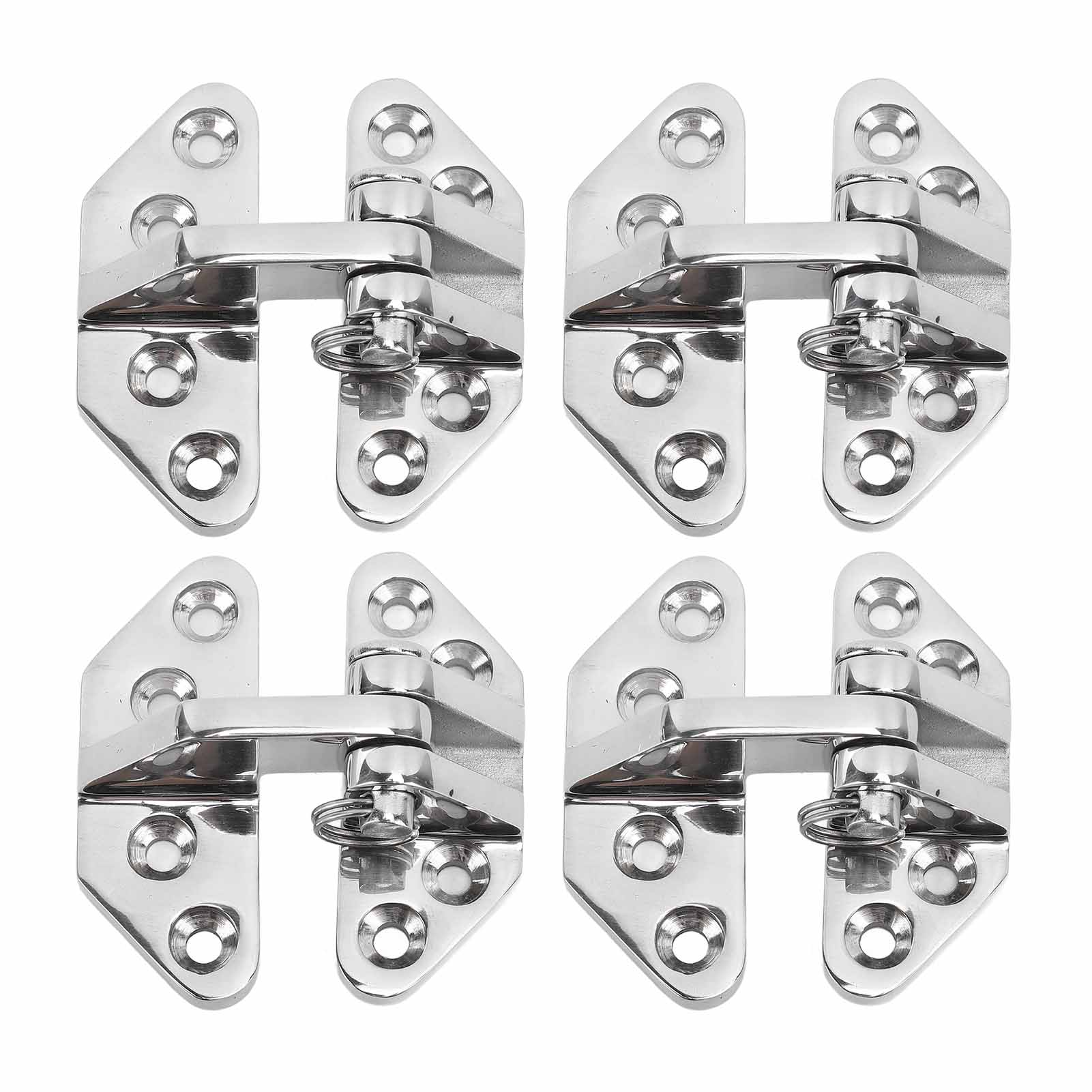 Kaisai 4Pcs Boat Door Hinges 316 Stainless Steel Hatch Hinge Replacement For Marine Ship Inflatable Yacht 70X67mm