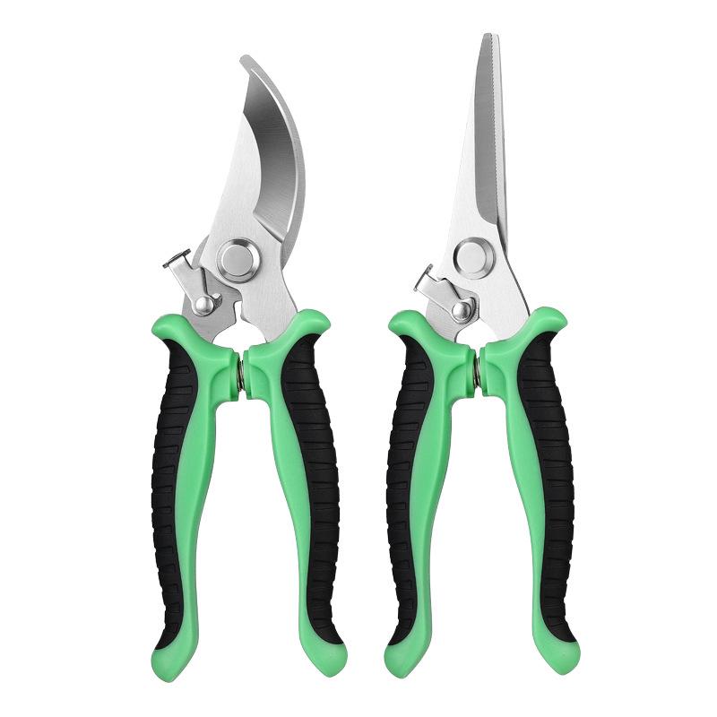 Multifunctional Stainless Steel Pruning Shears for Gardening, Grafting, and Flower Branches