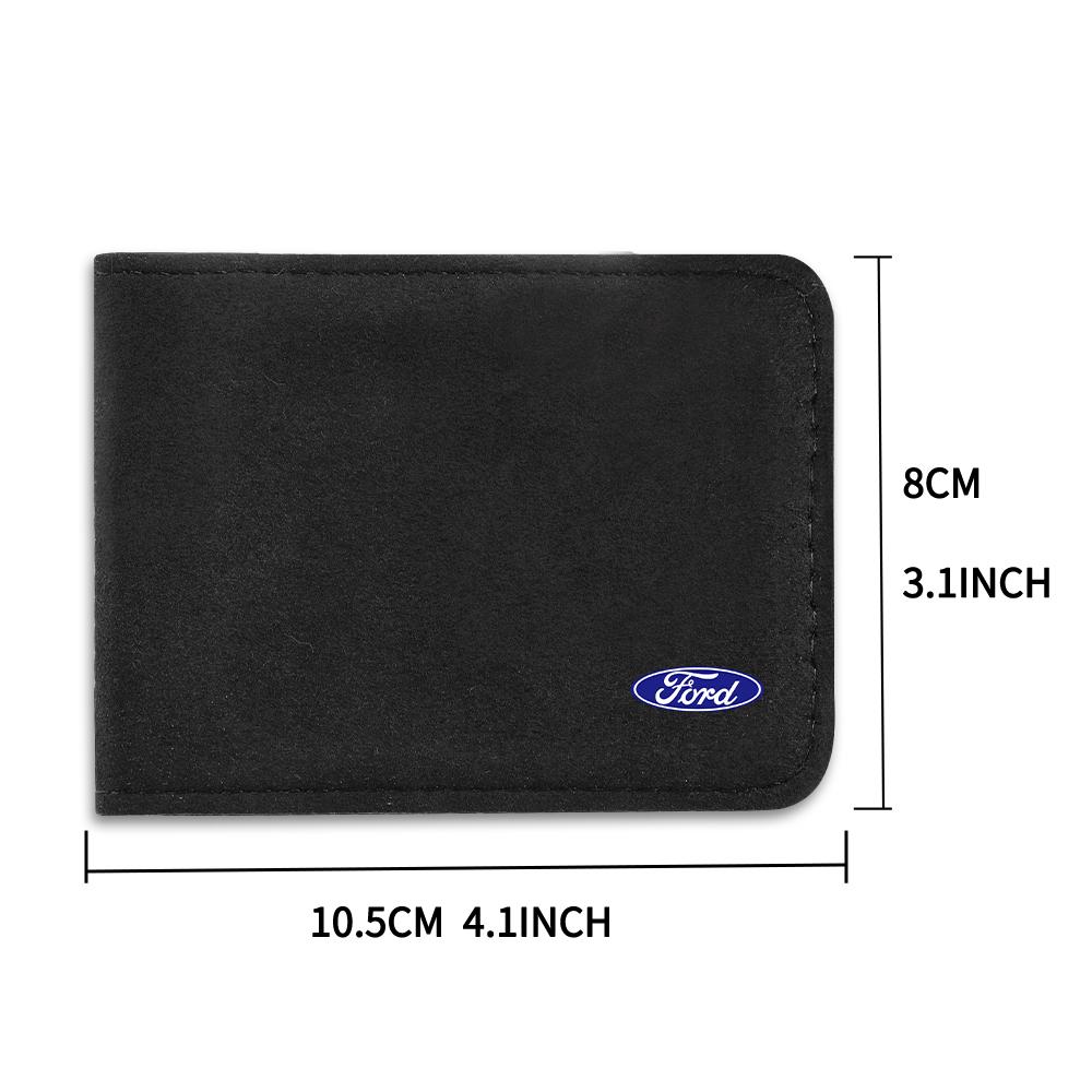 AAAMQ1 Car Logo Ultra-Thin Driver License Cover Card Bag For Ford Mustang Mondeo Edge Shelby Focus Fiesta EcoSport Escort Ranger Fusion