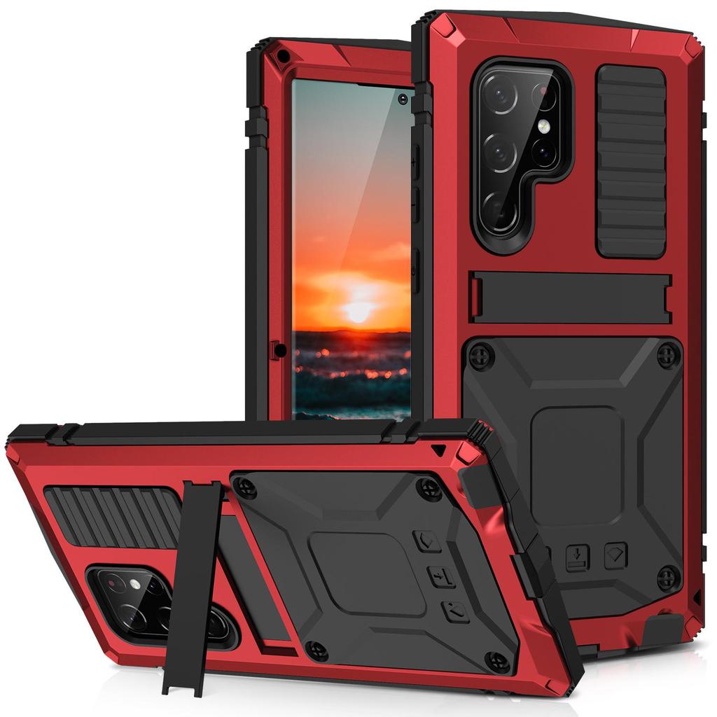 Matný ochranný kryt s plným krytím pro Samsung S23Ultra, S24, S22 - Kovový nárazuvzdorný kryt - Přeshraniční horký prodej