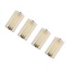 4pcs   3, Parallel Battery Convertor Adapter aa to AA D Size 4  battery Holder Cases Box White
