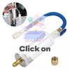 R12 R134A R22 Air Conditioning Car Oil Injection Dye Injection Tool 2 Ounce 1/4" Pure Liquid Oil Coolant Filler Tube