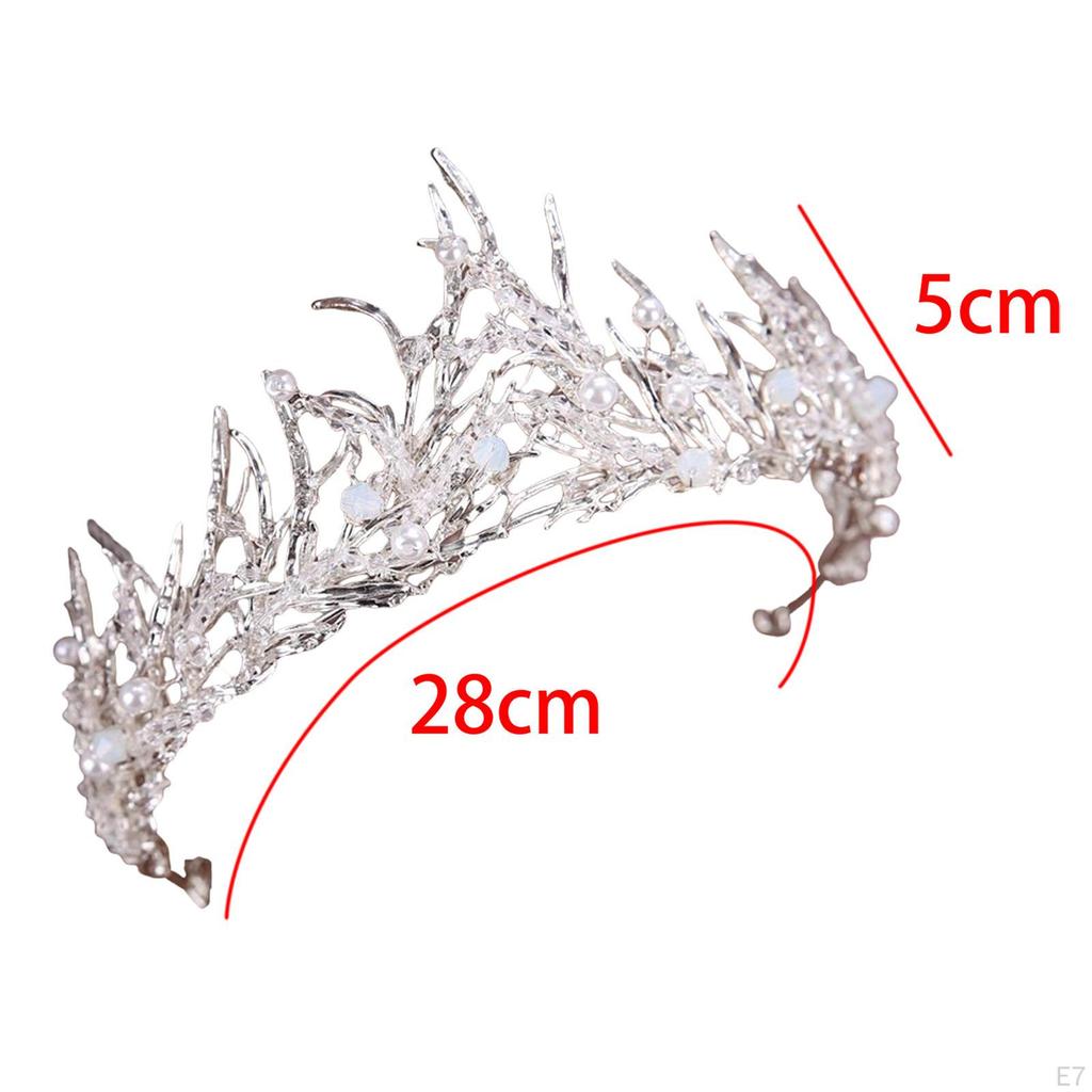 Royal Bridal Tiara Crown for Women And Girls Fairy Princess Elegant Jewelry Hair