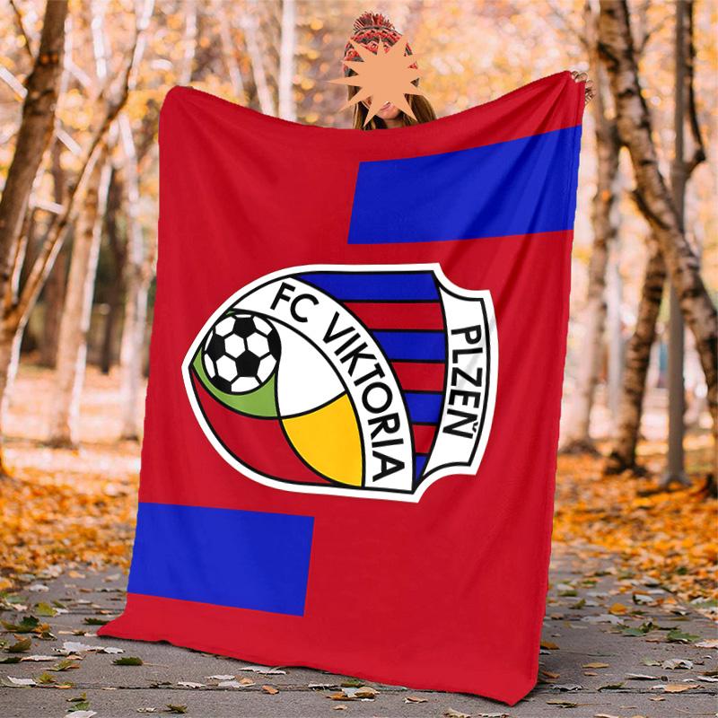 Fc Viktoria Flannel Blanket Soft Warm All-Season Throw, Design for Camping, Car Travel, Hiking Sofa, Bed, Office Perfect Gift for Parties