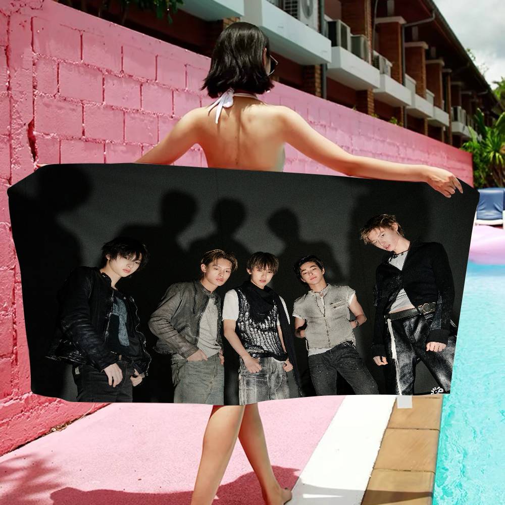 Kpop CORTIS Microfiber Printed Beach Towel Mountain Climbing Yoga Beach Swimming Running Absorbent Soft Towel