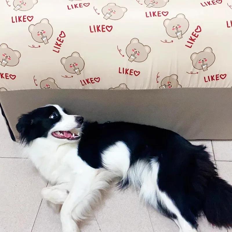 Canisă pentru câini mari, iarnă caldă pentru casă pentru câini, covoraș detașabil, lavabil, pat pentru câini, cuib pentru somn profund, cort pentru casă pentru câini de dimensiuni medii mari