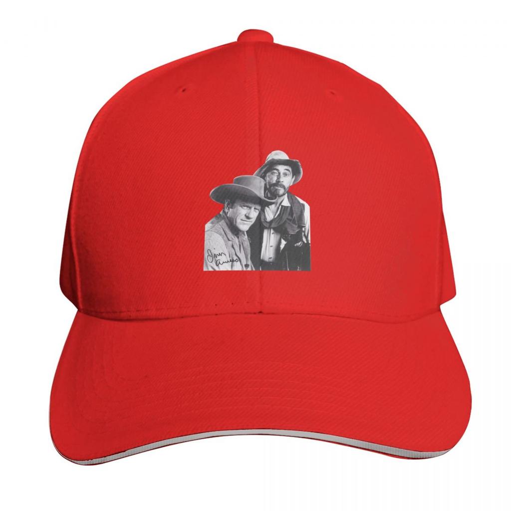 Gunsmoke Series James Arness And Matt Dillon Baseball Cap Wild Ball Hat Thermal Visor tea Hat foam party Hat Hats Women Unisexs