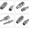 Pneumatic C-Type Quick Coupler Plug – Self-locking SMY/SMV Round Tee/Two-way (SP/SM/PP/PM/SF/SH)
