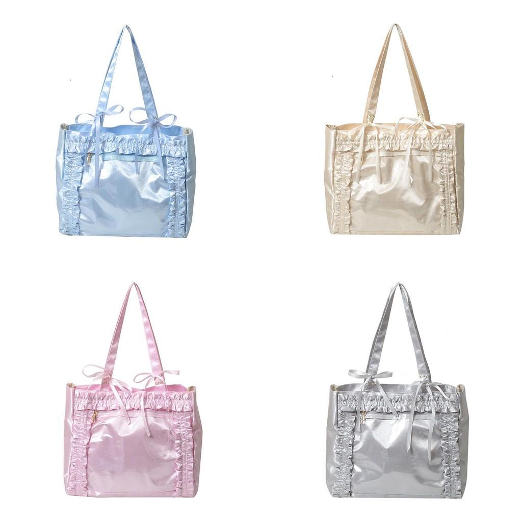 Nylon Bag For Students With Zipper Closure And Inner Pockets For Daily Use