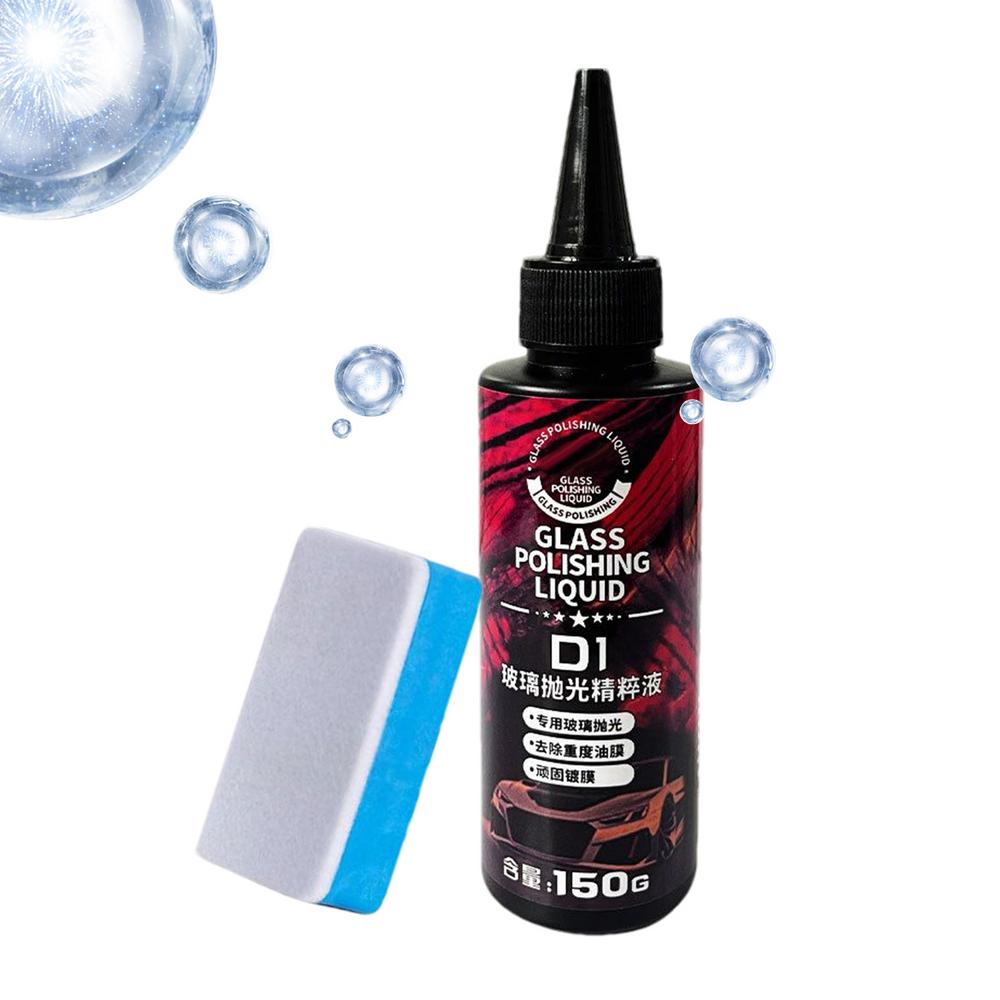 Windschutzscheibenpolitur Leistungsstarker Glasentfetter für Auto Wasserfleckenentferner Fensterglas Kratzerentferner Auto Windschutzscheibenpolitur