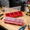 1/2pc Multi-Compartment Screws Organizer Box Durable Small Parts Plastic Jewelry Storage Case Hardware Accessories Boxes