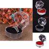 Durable Acrylic Small Octagonal Transparent Crystal Ring Box Jewelry Storage Box For Rings Earrings And Accessories