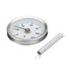 0-120℃ Stainless Steel Clamp-On Tube Thermometer On Tube Heating Spring 63Mm Metal Temperature Temp Gauge Spring Industrial Tool