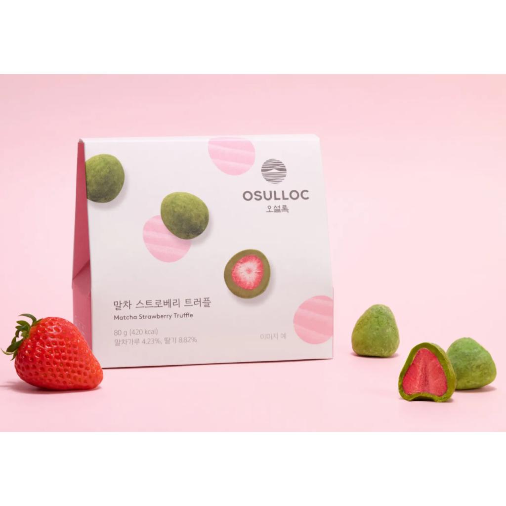Osulloc Matcha Strawberry Truffle Snacks 80g