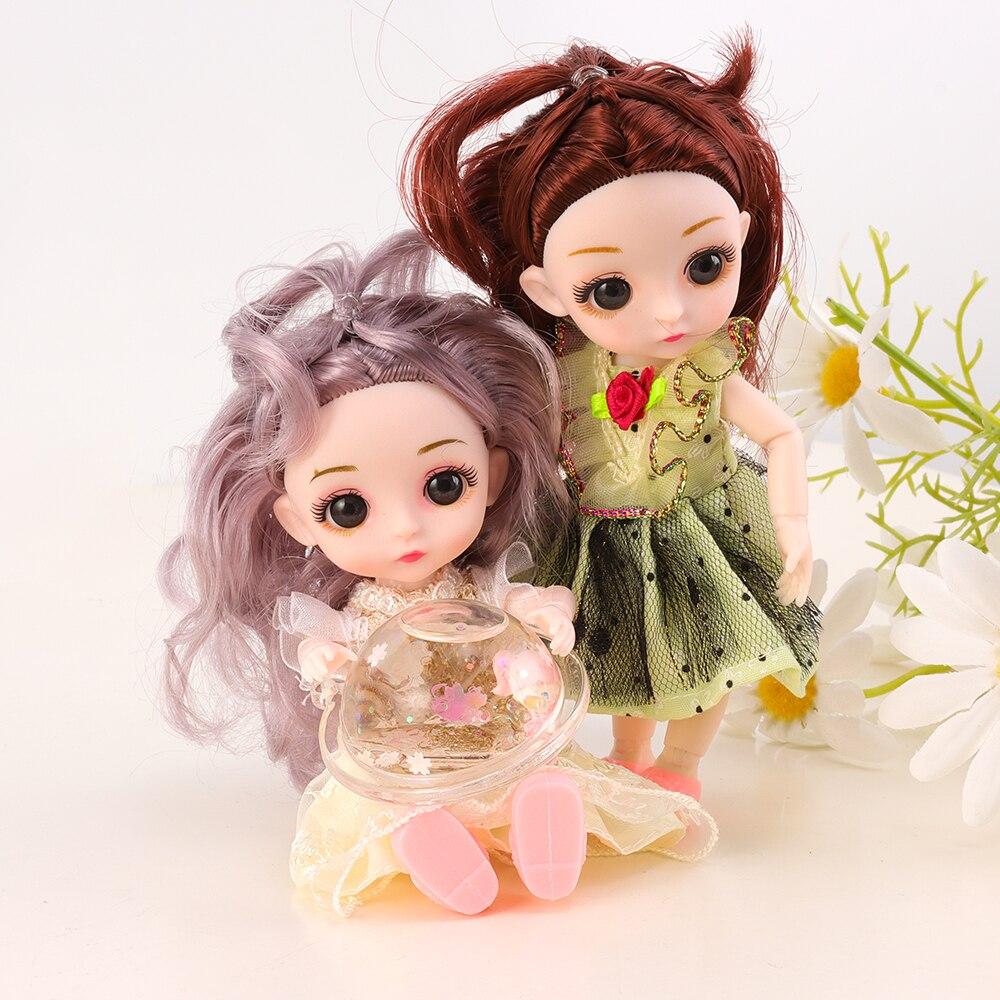 6 Inch Doll Present Box Girl Realistic Simulation High Quality Durable Design Safe for Children Joint Movability Random Style Of Family Playthings