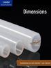 Translucent Silicone Rubber Hose, High-Temperature Resistant, Industrial-Grade Elastic Heat Conducting Tube, 4 or 6 Points.