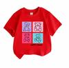 Kids Boys Girls 100% Cotton Short Sleeve Crew Neck T-Shirt, Cute Happy Bear Graphic Print Soft Casual Tee for Children Daily Wear