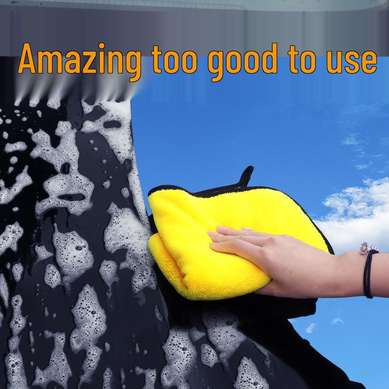Thickened Deerskin Car Drying Towel - Ultra Absorbent, Lint-Free & No Streaks