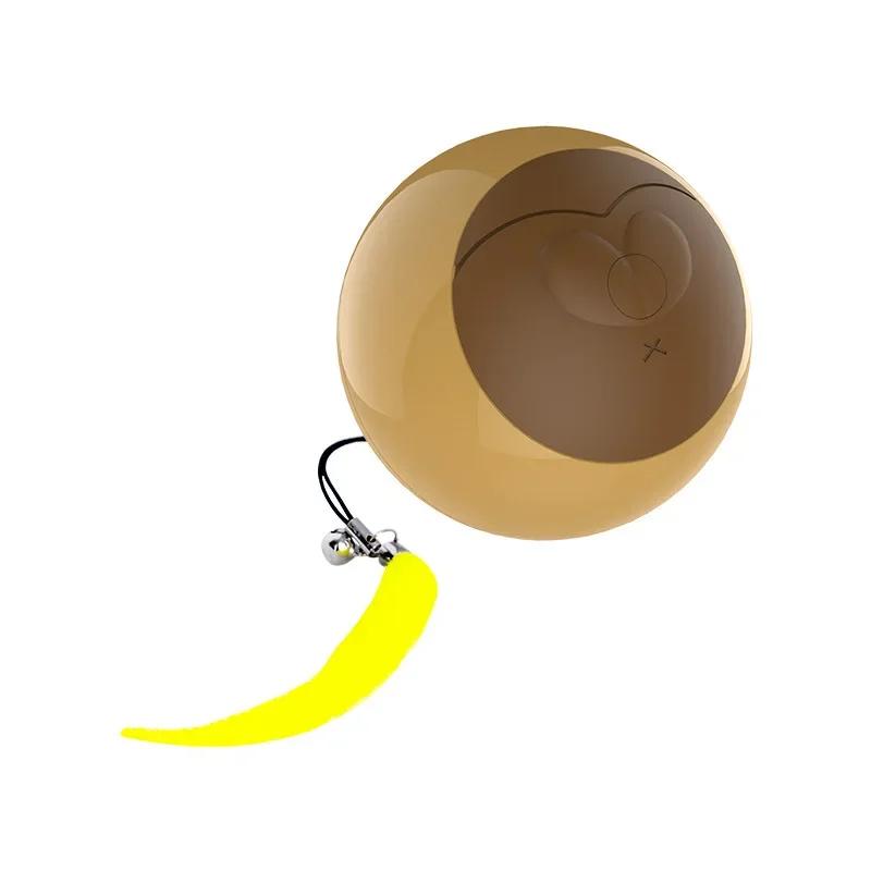 

Электрические USB-игрушки для домашних животных, Автоматические игрушки для кошек, Интеллектуальная собачья кормушка-головоломка, Вращающиеся, Интерактивные игрушки-шарики коричневый