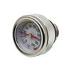M30x1.5/M20x1.5 Black/Silver Motorcycle Fuel Tank Caps With Oil Temperature Gauge 0-200℃ Pointers Dial Meter  For Kawasaki 87-98