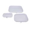 3 Stück PVC-Reißverschluss-Aufbewahrungsbeutel Hartschalen-Reiseorganizer-Set Groß Mittel Klein Transparent für Snacks Kosmetik