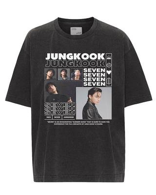 Camiseta JUNG KOOK BTS para Mujer Hombre Regalos para Fans Algodón Oversize Y2k Manga Corta Coreana Kpop Streetwear Harajuku Femenina C...