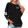 Women's Casual  Raglan O-neck Long Sleeve Halloween Print Top