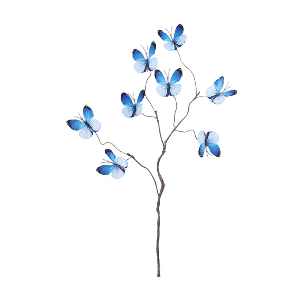 Artificial Butterfly Branches Party Garden Plant Pots Wedding Fake Style D