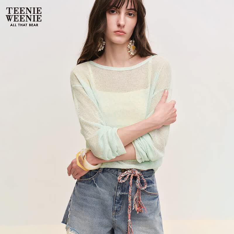 Teenie Weenie Women s 2026 Summer Bear Long Sleeve T-Shirt XL
