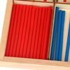 Wooden Kids Math Intelligence Stick Set BPA Free Colorful Counting Rods Educational Toy for Toddlers Early Learning