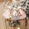 Plush Angel Christmas Ornaments - Fluffy Fairy Doll Hanging Decor With Glitter Wings For Xmas Tree  Holiday Home
