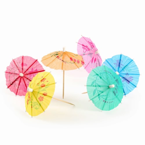 

ARARAGI Toothpick Umbrellas for Food Decoration, Cocktail Decoration, Fruit Picks, and Commercial Use (Set of 100 Japanese-Style Toothpick Umbrellas)