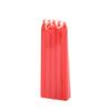 10 Pack Red and White Emergency Candles for Home Power Outage Lighting Long Pole Cylinder Candleless Candlelight Dinner