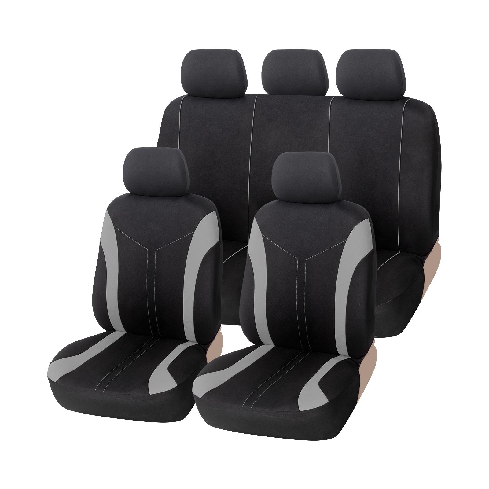 

Полный комплект чехлов на автомобильные сиденья универсального размера, боковая подушка безопасности, совместимая с моющейся подушкой, подходит для Ford Fusion для Renault Logan для NISSAN BLUEBIRD