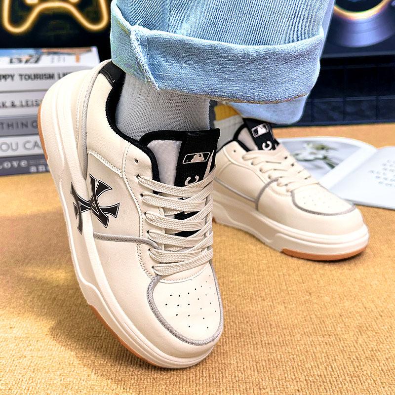 Fashion Street Hip Hop Couple Genuine Leather Casual Shoes Original Classic Versatile Boardshoes Lightweight Thick Soled Men Women Shoes