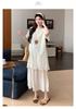Spring/Summer 2026 Korean Plus Size Patchwork Maternity Dress