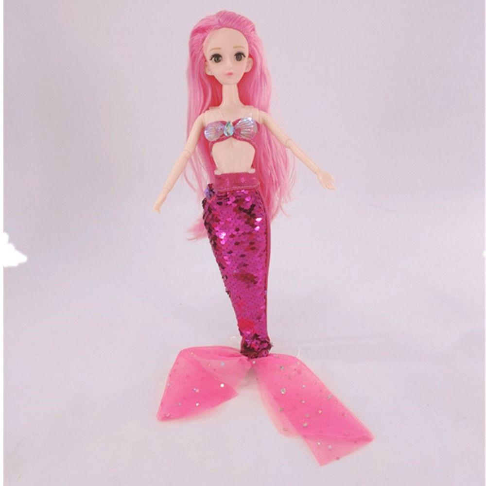 Crossdress Mermaid Doll Clothing Fairy Dress Set Doll Cosplay Clothes Mermaid Tail Wedding Dress