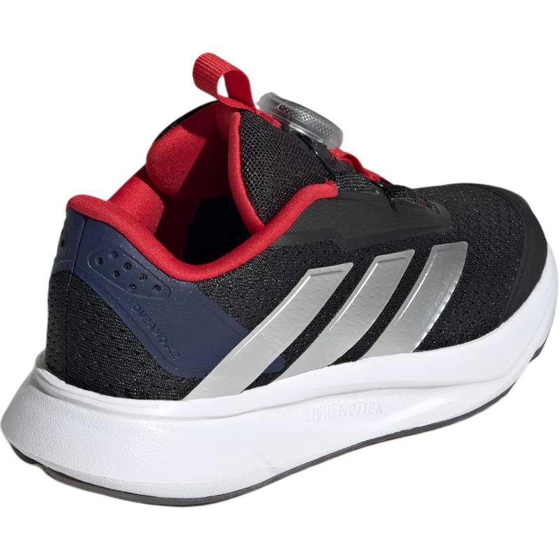 Adidas DURAMO SL 2.0 Cushioning, Wear Resistant Low top Casual Shoes Black/Metallic Silver/Light Scarlet Kids' Sneakers IH3603
