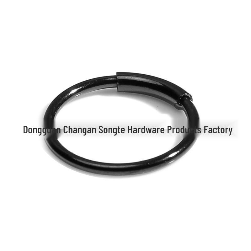 Round Stainless Steel Fake Septum Nose Ring - European & American Style Body Jewelry