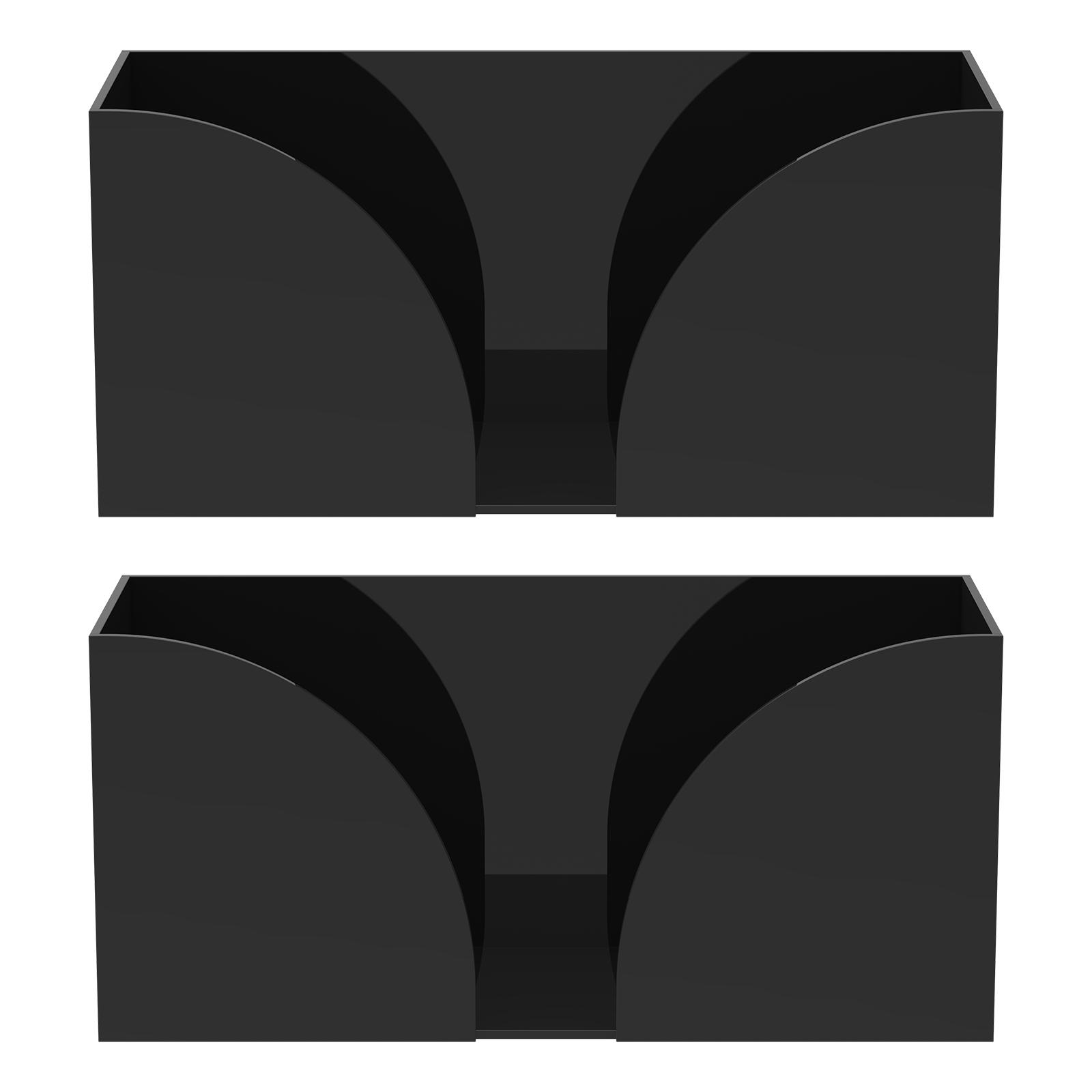 

2Pcs Countertop Paper Towel Dispenser Acrylic Paper Towel Holder Napkin Storage Box Container for Z Fold C Fold Multi-fold Paper